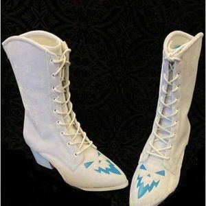 StrangeCvlt Jack Frost Velvet Boots NIB
